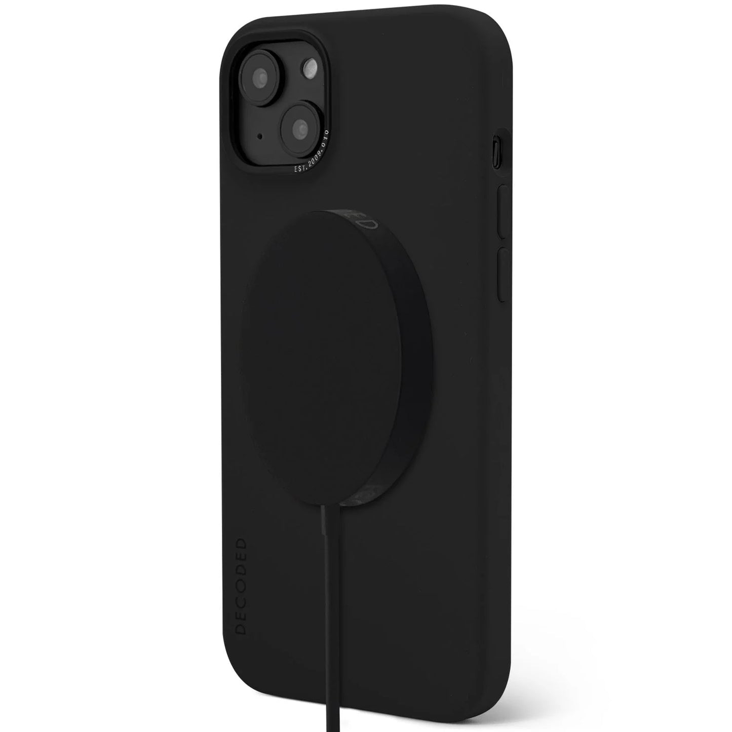 Decoded Antimicrobial Silicone Backcover voor iPhone 14 Plus - Charcoal