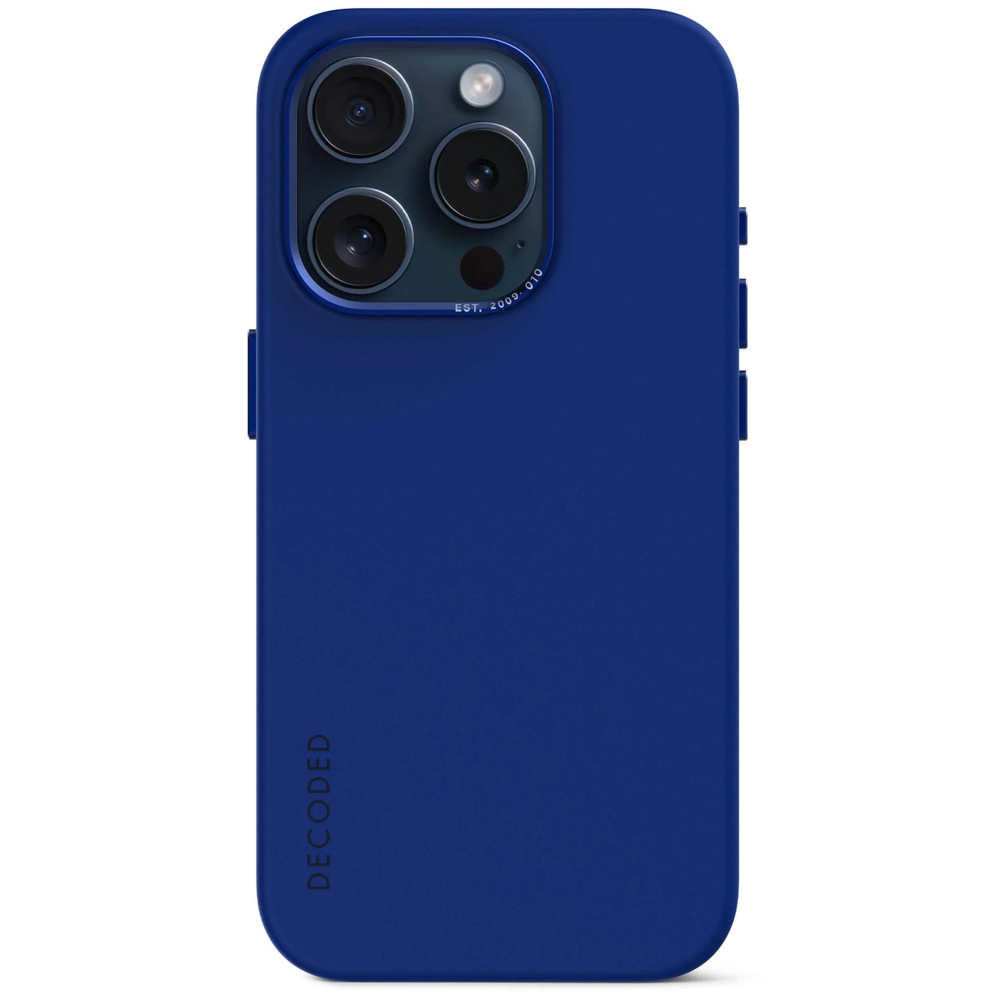 Decoded coque en silicone pour iPhone 15 Pro - Galactic Blue