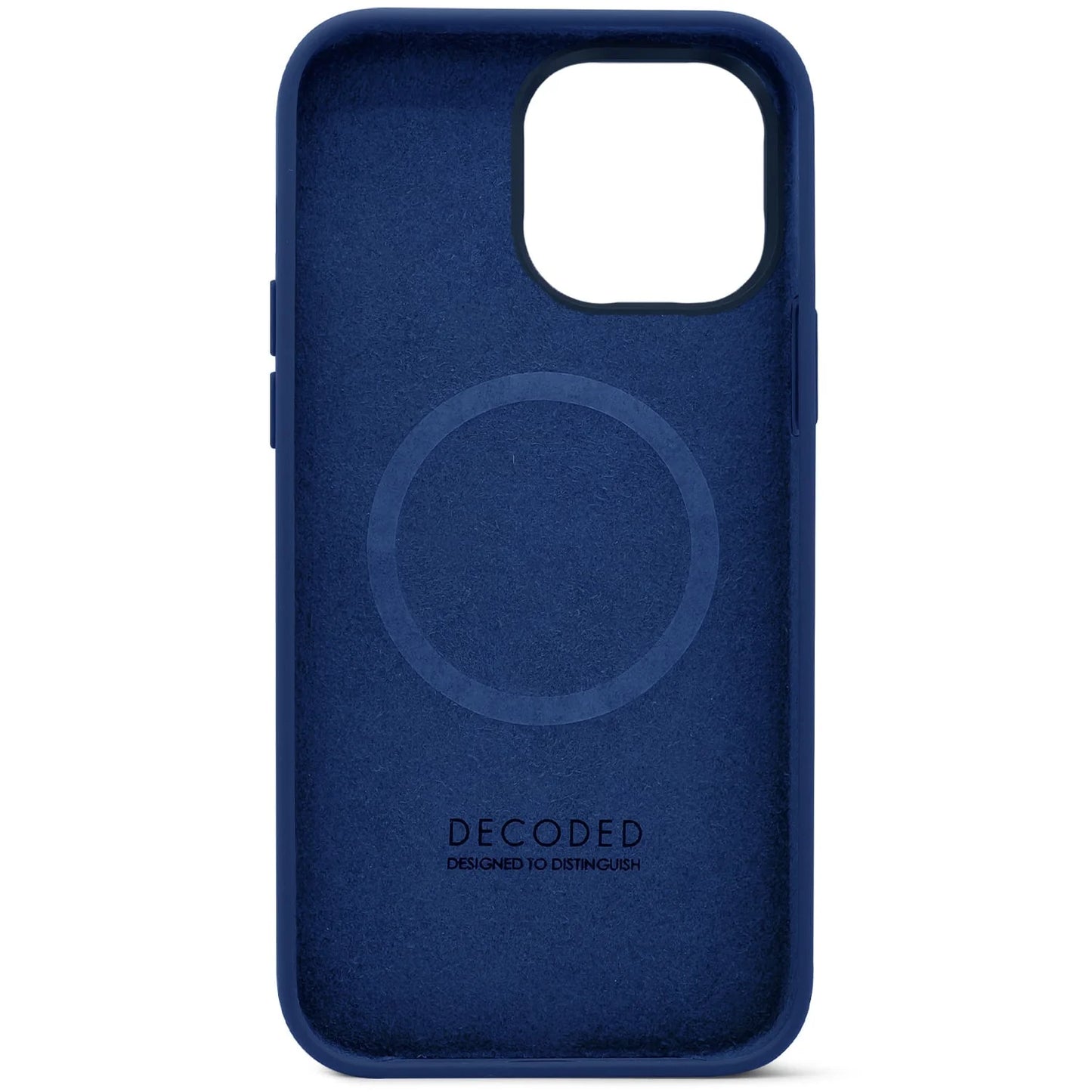 Decoded Antimicrobial Silicone Backcover pour iPhone 14 Pro Max - Navy Peony