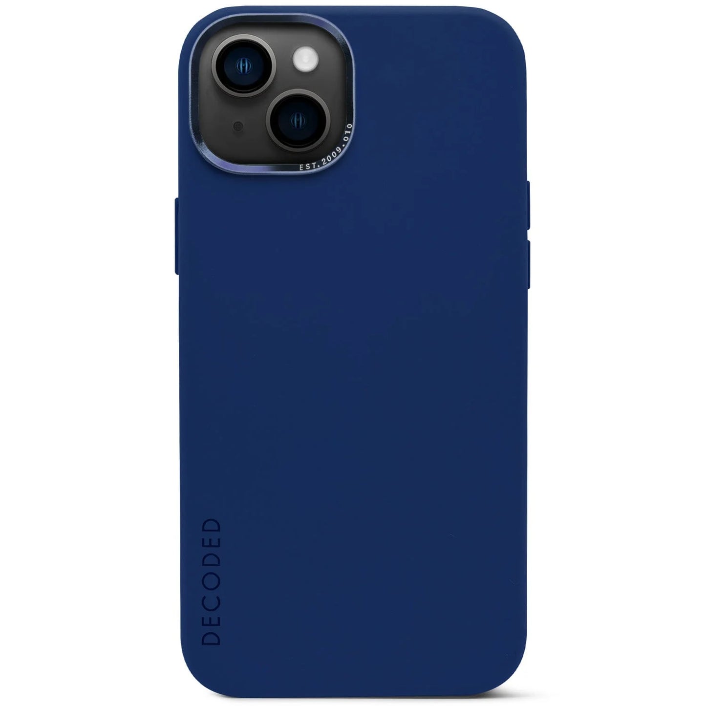 EOL Decoded Antimicrobial Silicone Backcover voor iPhone 14 - Navy Peony