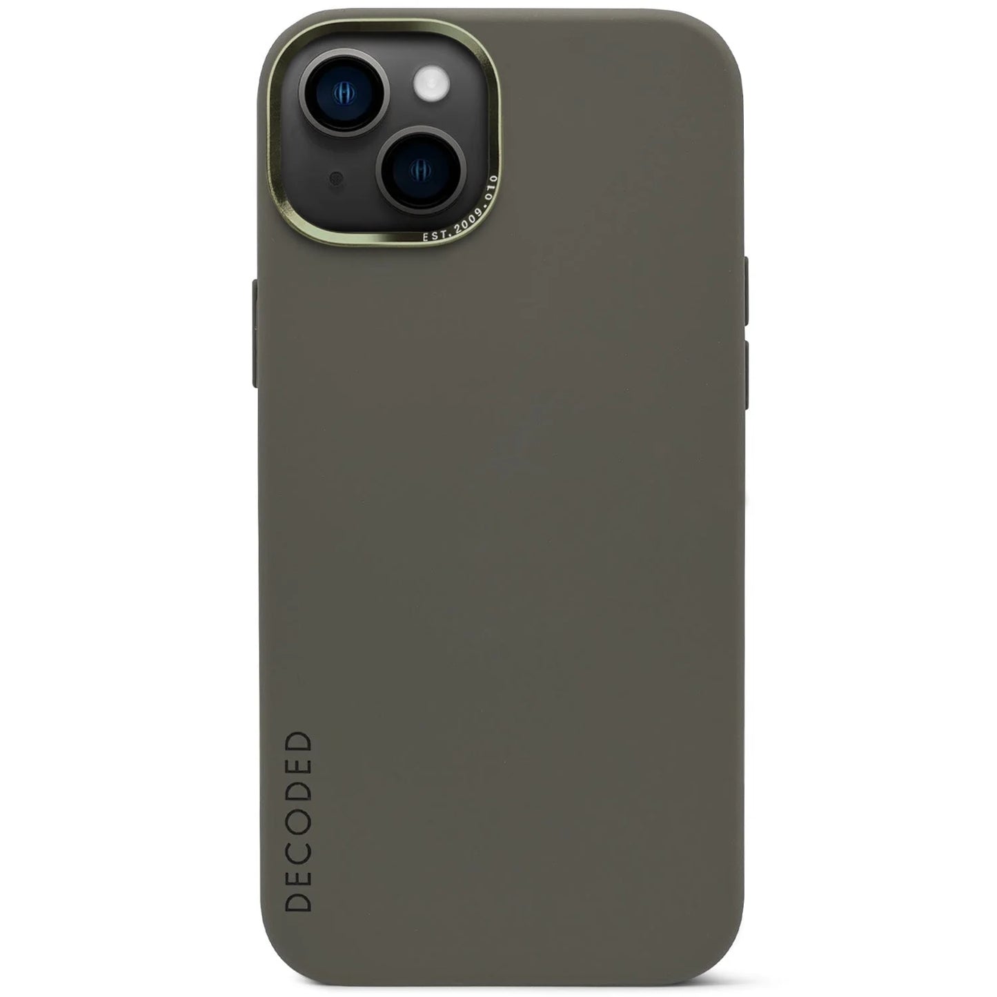 EOL Decoded Antimicrobial Silicone Backcover pour iPhone 14 - Olive