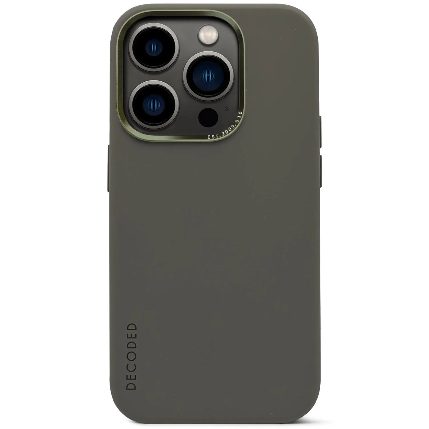 Decoded Antimicrobial Silicone Backcover pour iPhone 14 Pro Max - Olive