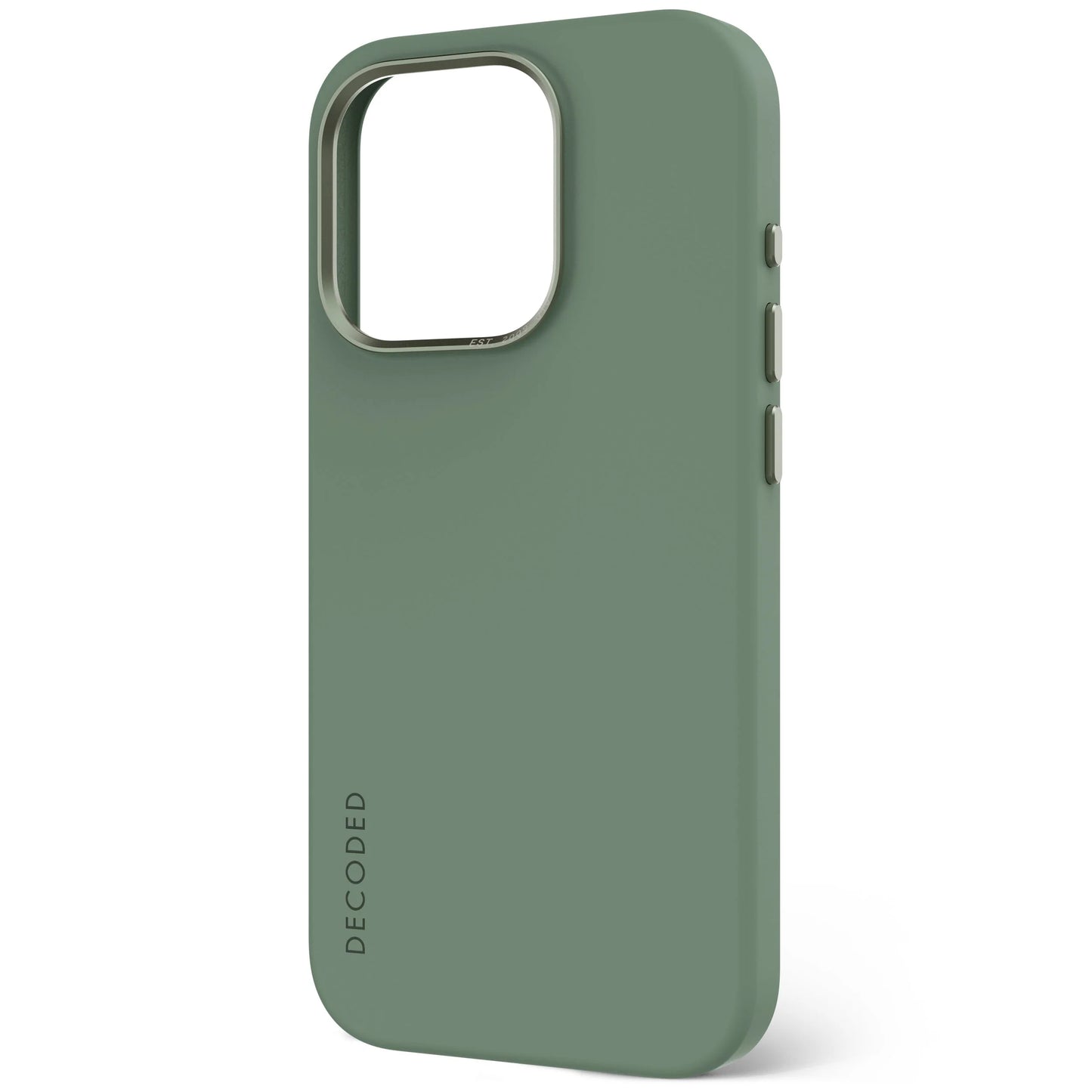 Decoded Siliconenhoesje voor iPhone 15 Pro - Sage Leaf