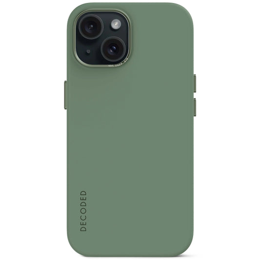 Decoded Siliconenhoesje voor iPhone 15 - Sage Leaf