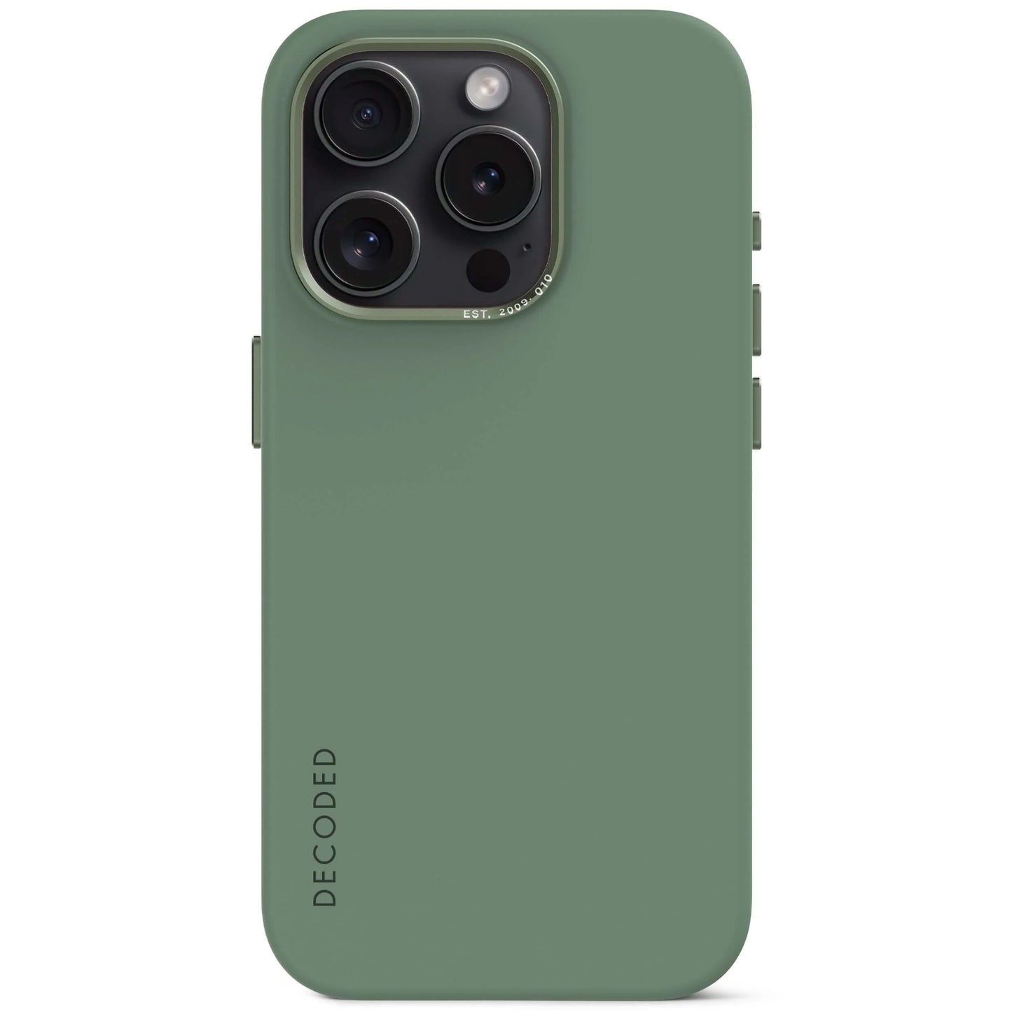 Decoded coque en silicone pour iPhone 15 Pro - Sage Leaf