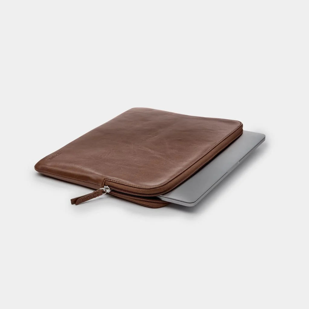 Trunk Housse en cuir pour MacBook 13 pouces - Brun