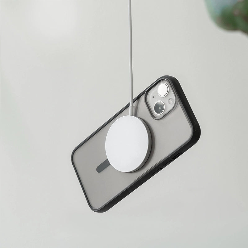 EOL Woodcessories Clear Case MagSafe voor iPhone 14 Pro Max - Matzwart