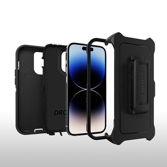 OtterBox Defender hoesje met MagSafe voor iPhone 14 Pro - Zwart