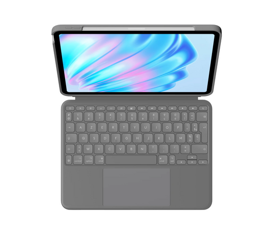 Logitech Combo Touch - Keyboard Case pour iPad Air 11-inch (M2) - FR(Azerty) - Oxford Grey