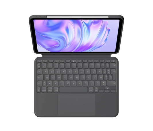 Logitech Combo Touch - Keyboard Case pour iPad Pro 11-inch (M4) - FR (Azerty) - Graphite