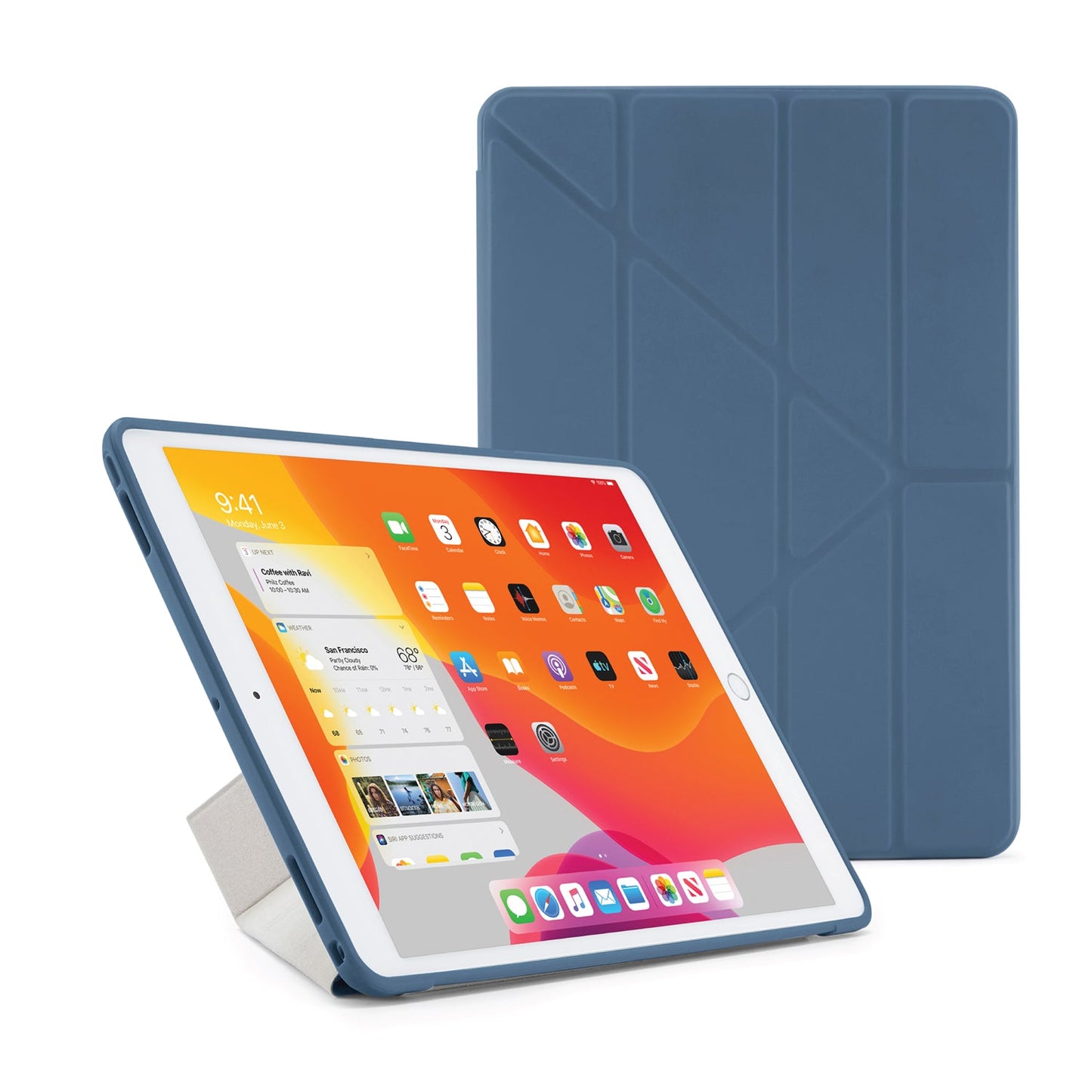 EOL Pipetto Origami Case pour iPad 10,2 pouces - Bleu marine