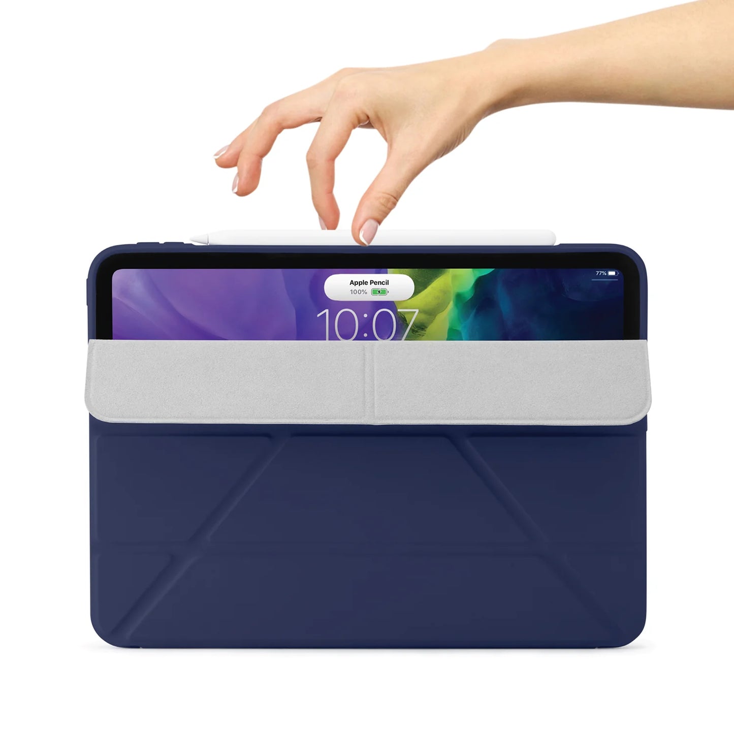 Pipetto Origami Original Case pour iPad Pro 11 pouces (3e gén.) - Bleu foncé