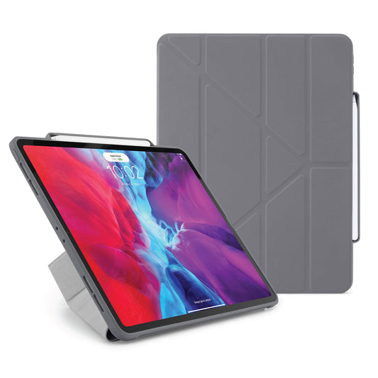 Pipetto Origami Pencil Case pour iPad Pro 12,9 pouces (5e gén.) - Gris