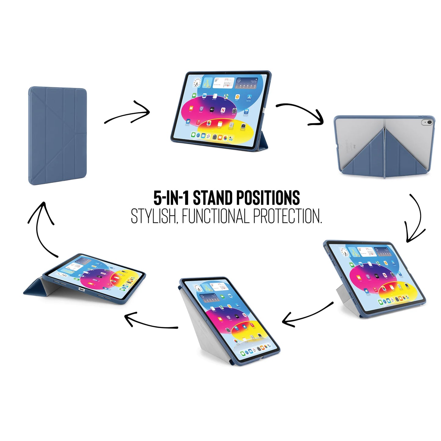 Origami Case pour iPad (10e gén.) - Bleu marine