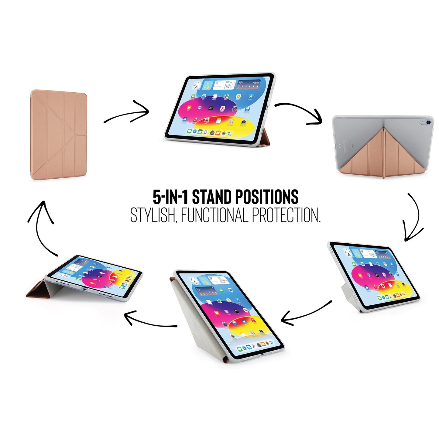 Origami Case pour iPad (10e gén.) - Or Rosé