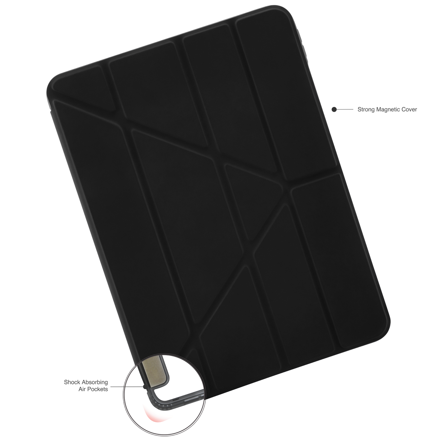 Pipetto Origami Case pour iPad Air 13 pouces (M2) - Noir