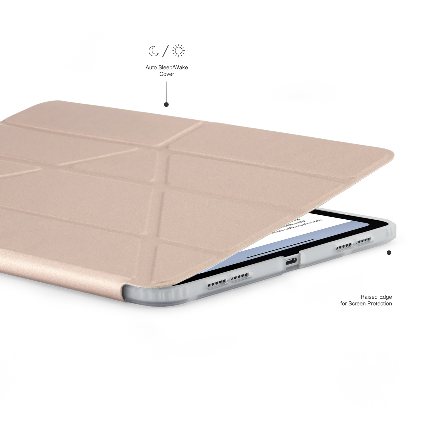 Pipetto Origami Case pour iPad Air 13 pouces (M2) - Rose métallisé