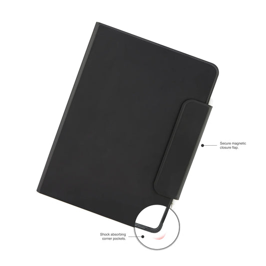 Pipetto Rotating Folio pour iPad Air 11 pouces (M2) / iPad Air 10,9 pouces (2022/2020) - Noir