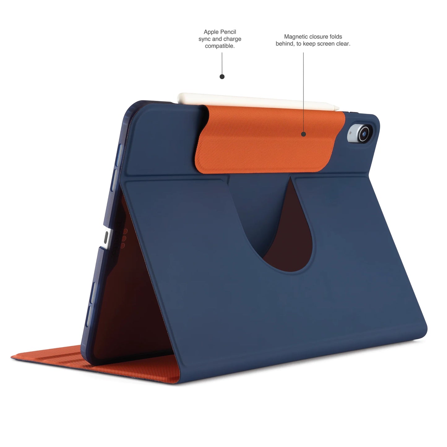 Pipetto Rotating Folio pour iPad Air 11 pouces (M2) / iPad Air 10,9 pouces (2022/2020) - Bleu foncé