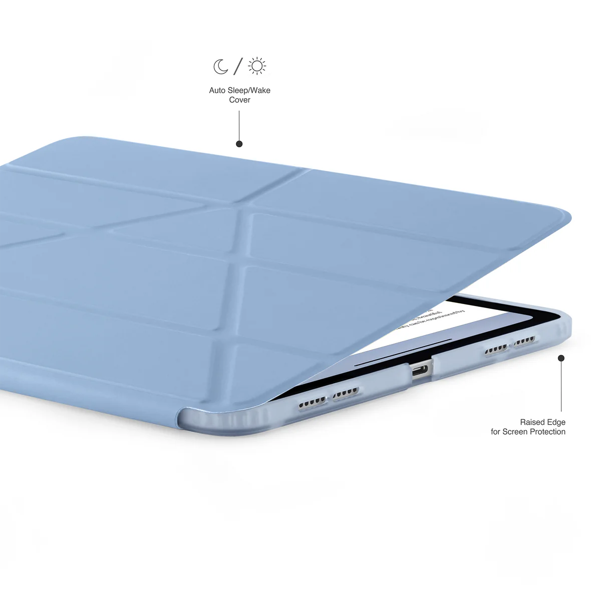 Pipetto Origami Case pour iPad Air 11 pouces (M2) / iPad Air 10,9 pouces (2022/2020) - Blue Clair