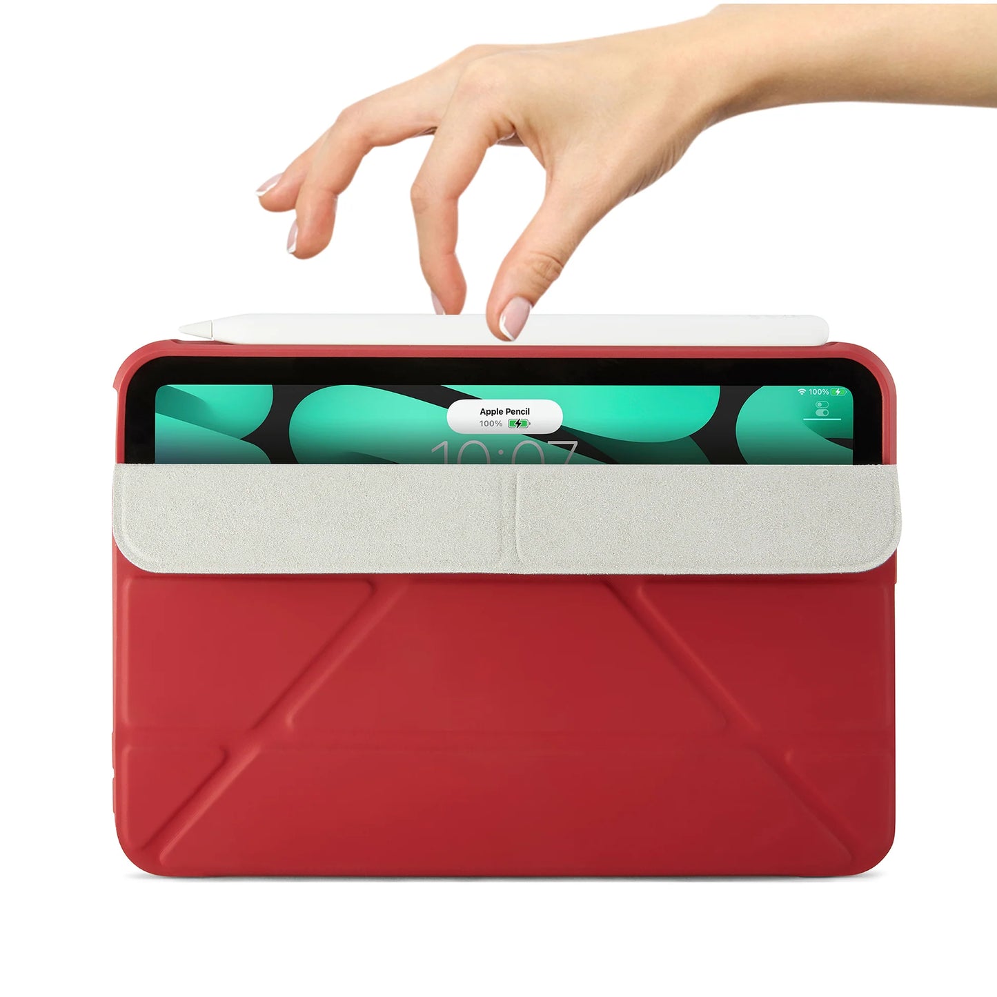 Pipetto Origami Case pour iPad mini 8,3 pouces (6e gén.) - Rouge Foncé