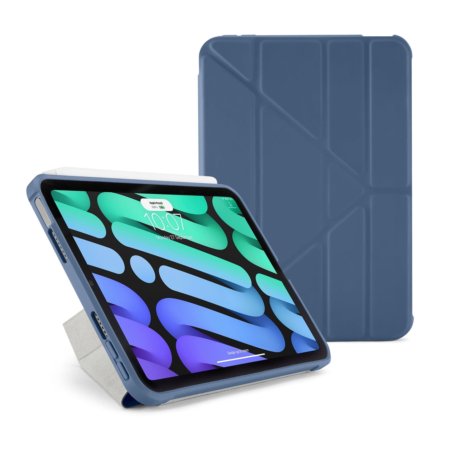 Pipetto Origami Case pour iPad mini 8,3 pouces (6e gén.) - Bleu Marine