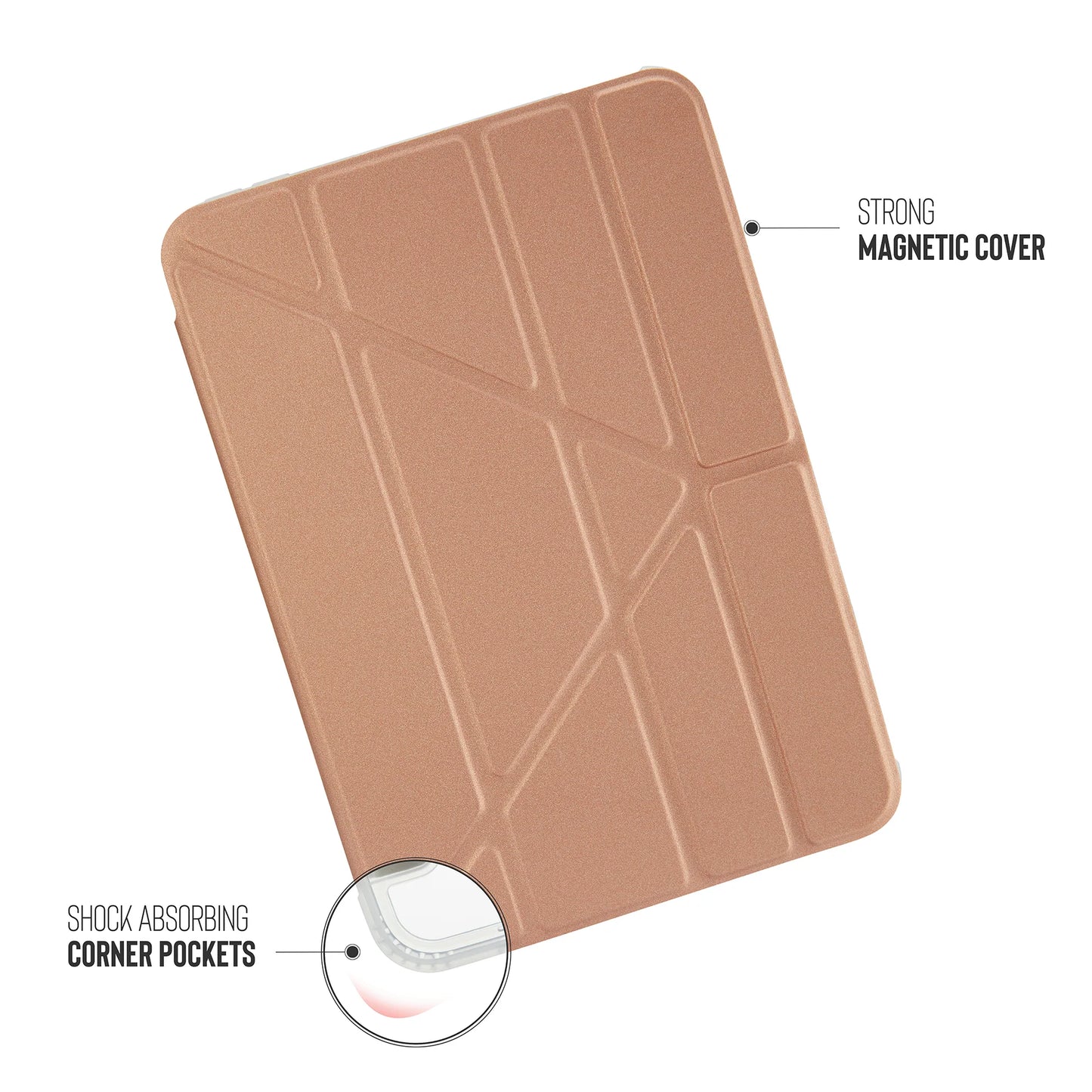 Pipetto Origami Case pour iPad mini 8,3-inch (6e gen.) - Or rosé