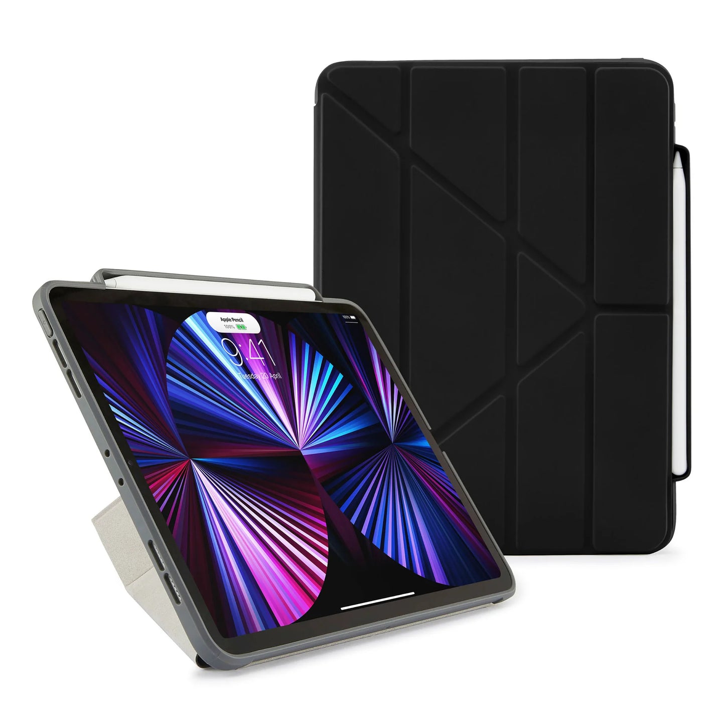 Pipetto Origami Pencil Case pour iPad Pro 11 pouces (3e gén.) - Noir