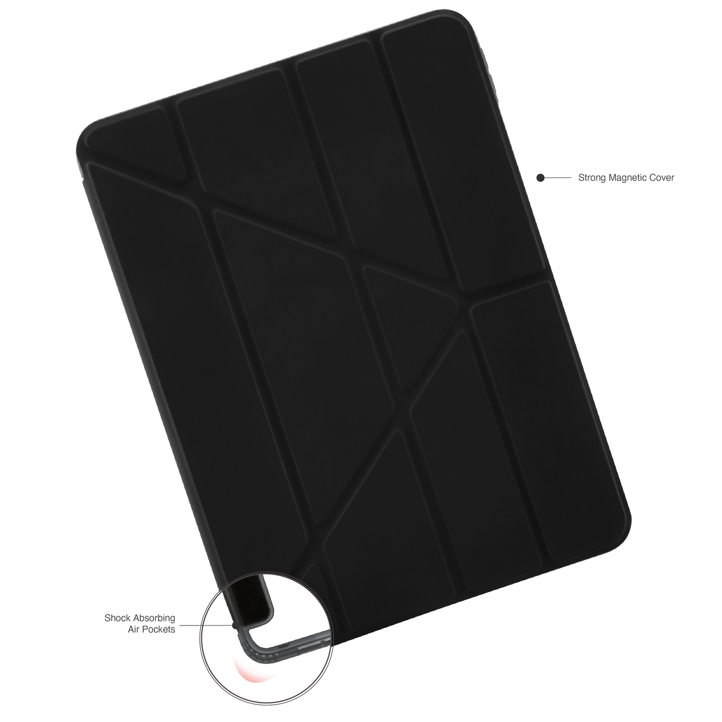 Pipetto Origami Case pour iPad Pro 11 pouces (M4) - Noir