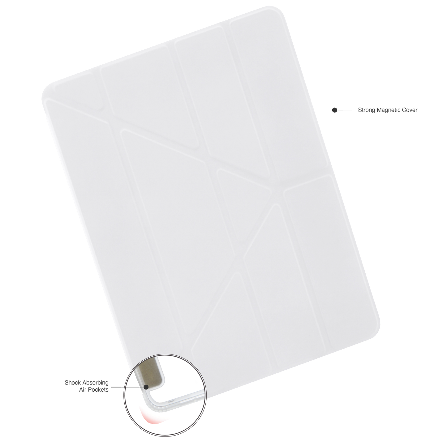 Pipetto Origami Case pour iPad Pro 11 pouces (M4) - Blanc