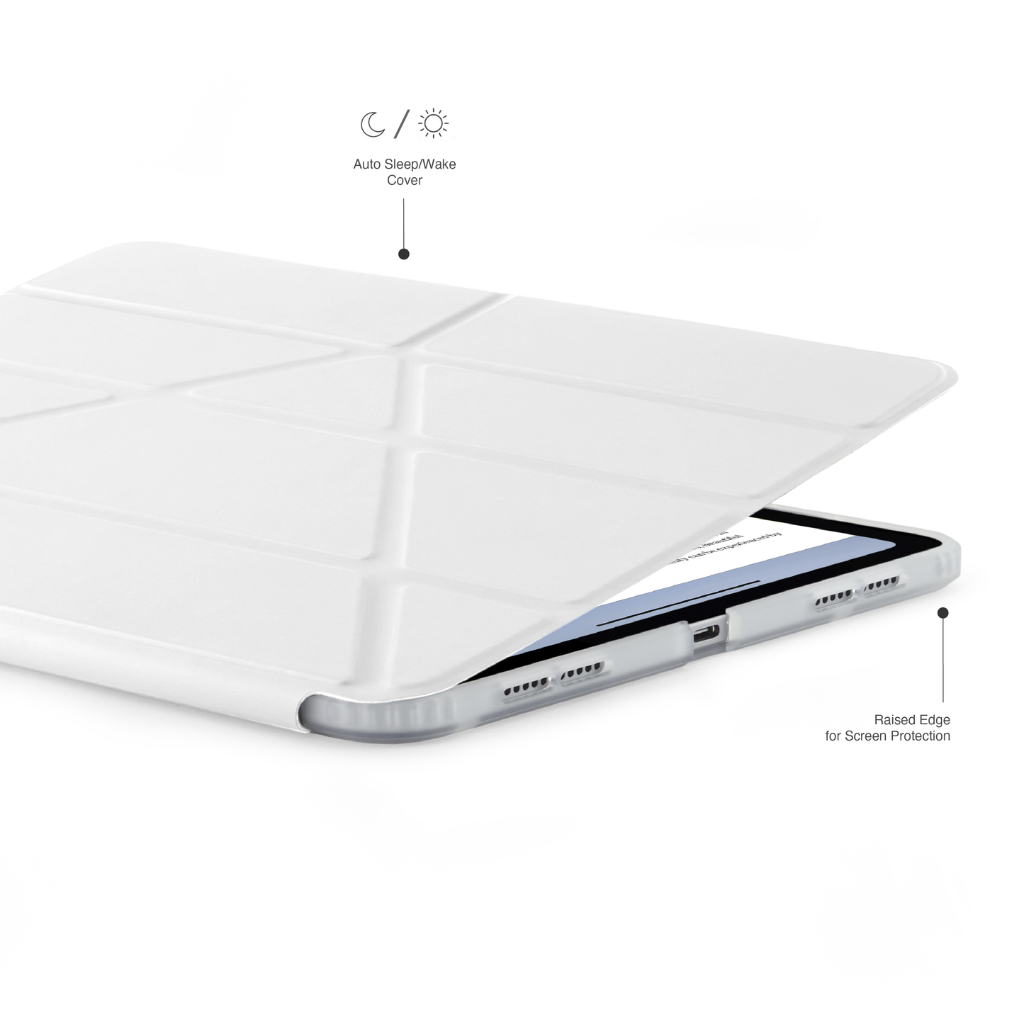 Pipetto Origami Case pour iPad Pro 11 pouces (M4) - Blanc