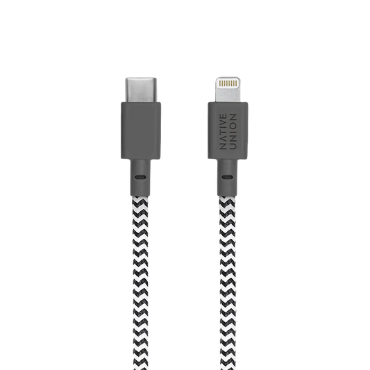 Belt XL Câble USB-C vers Lightning - 3m - Zebra