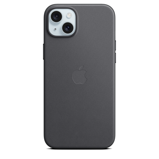 Coque en tissage fin avec MagSafe pour iPhone 15 Plus - Noir