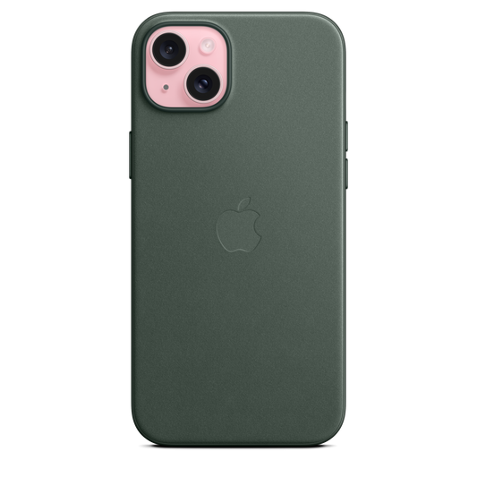 Coque en tissage fin avec MagSafe pour iPhone 15 Plus - Chêne vert