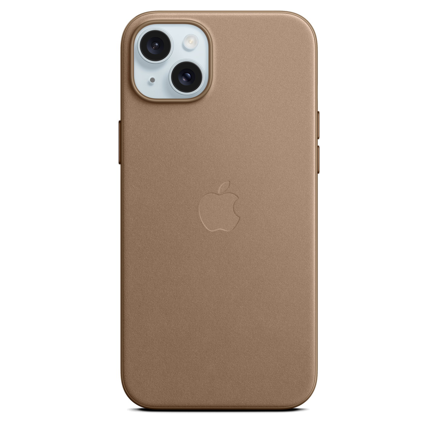 Coque en tissage fin avec MagSafe pour iPhone 15 Plus - Taupe