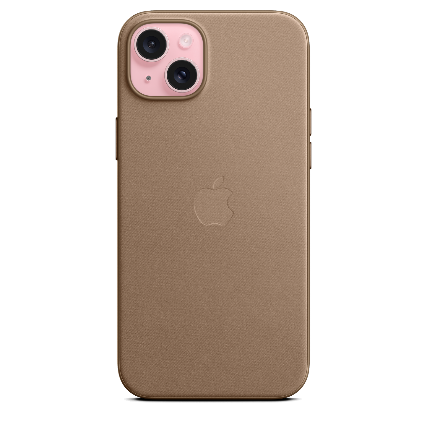 Coque en tissage fin avec MagSafe pour iPhone 15 Plus - Taupe