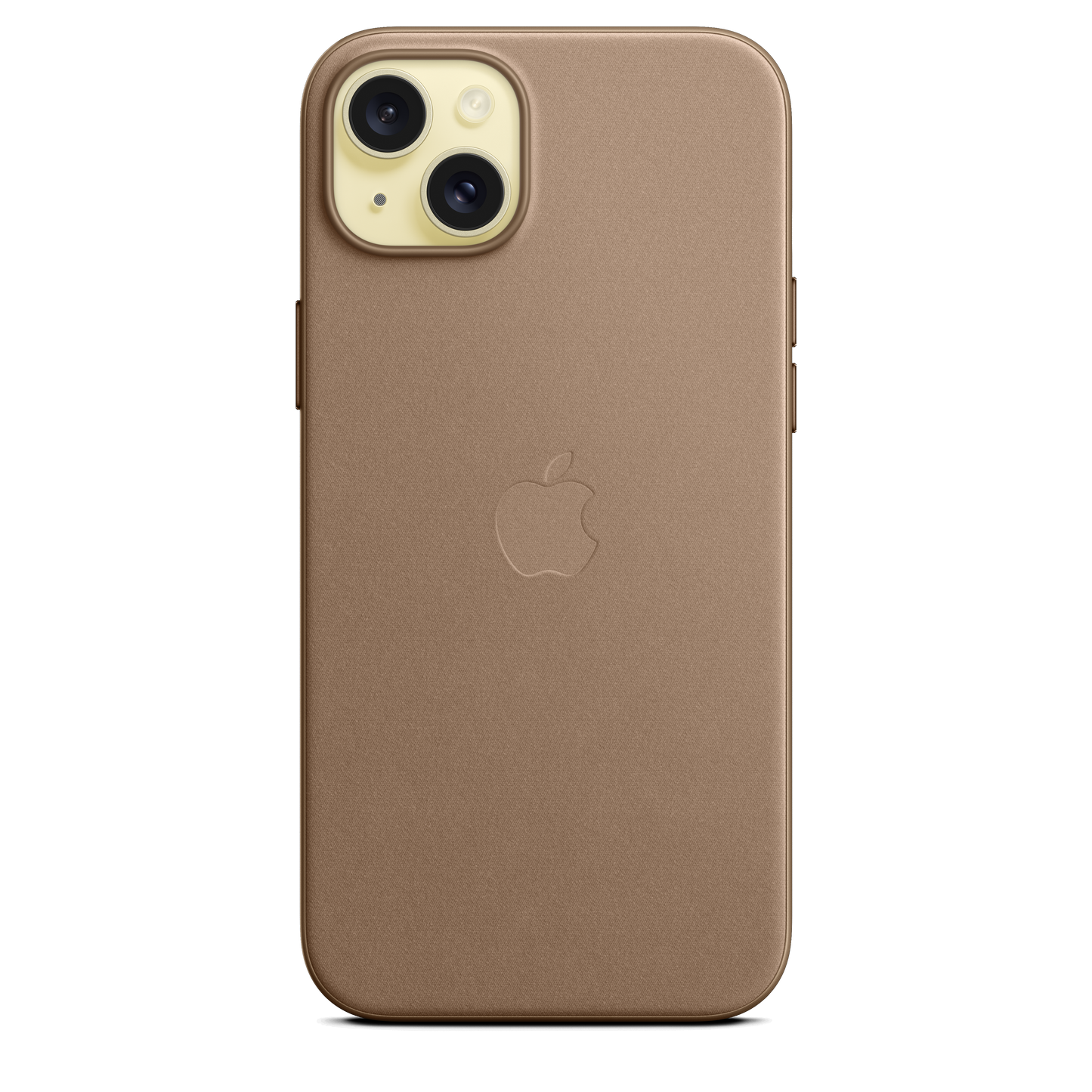 Coque en tissage fin avec MagSafe pour iPhone 15 Plus - Taupe