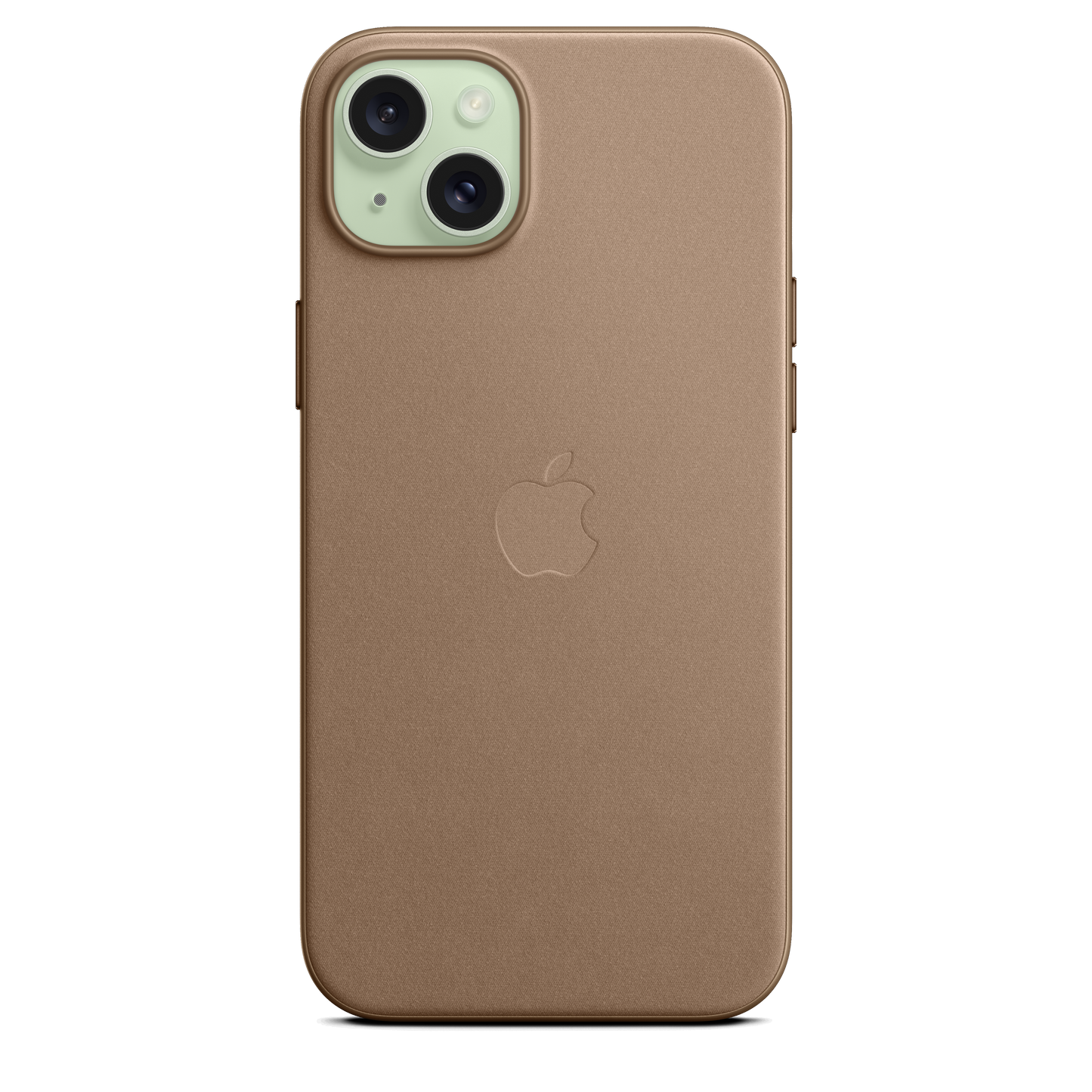 Coque en tissage fin avec MagSafe pour iPhone 15 Plus - Taupe