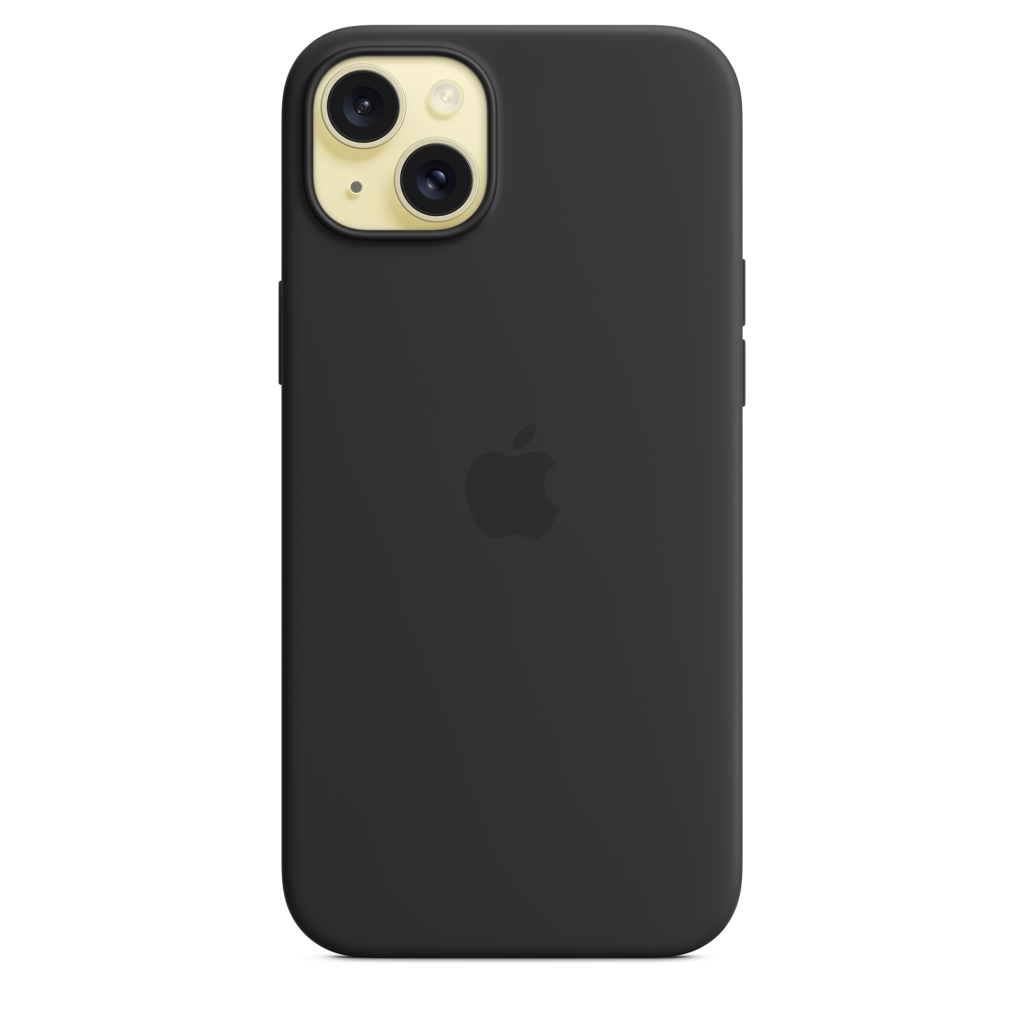 EOL Coque en silicone avec MagSafe pour iPhone 15 Plus - Noir