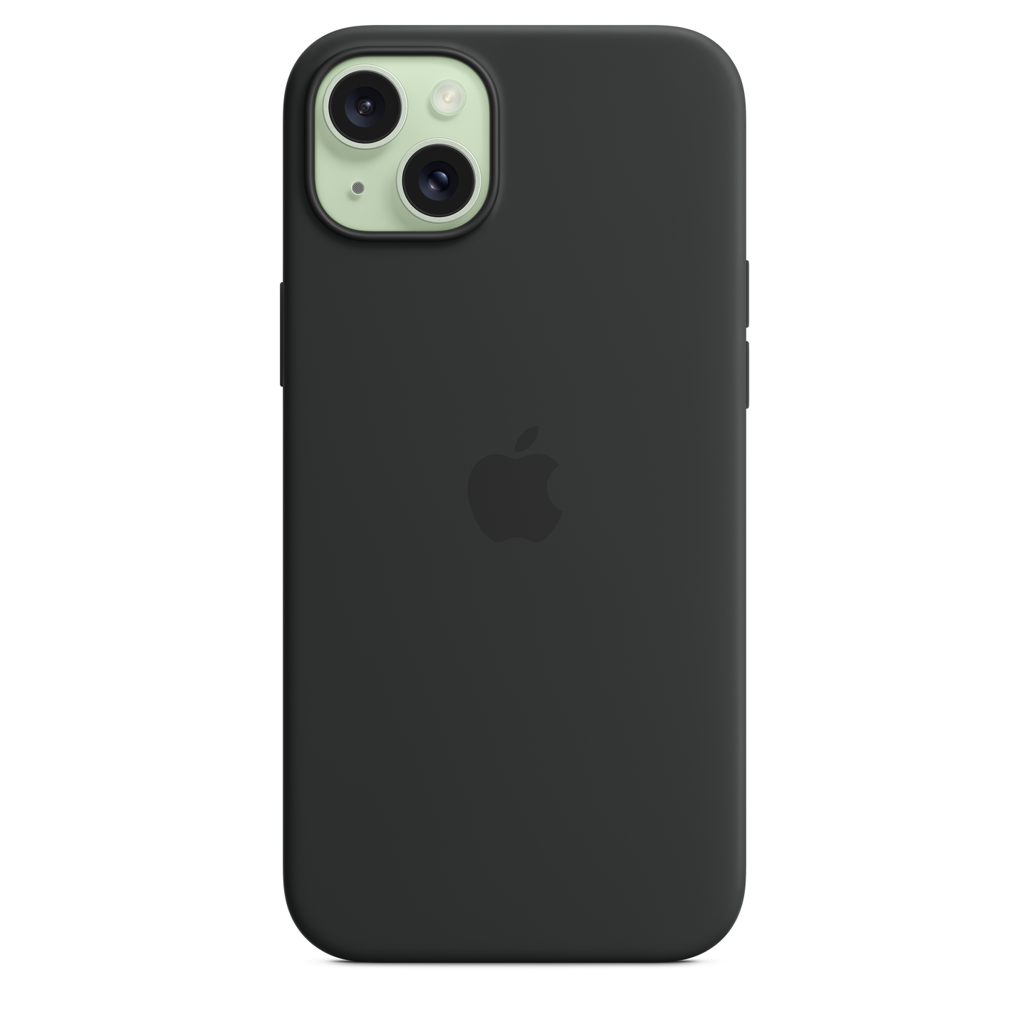 EOL Coque en silicone avec MagSafe pour iPhone 15 Plus - Noir