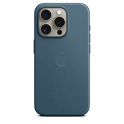 Coque en tissage fin avec MagSafe pour iPhone 15 Pro - Bleu Pacifique