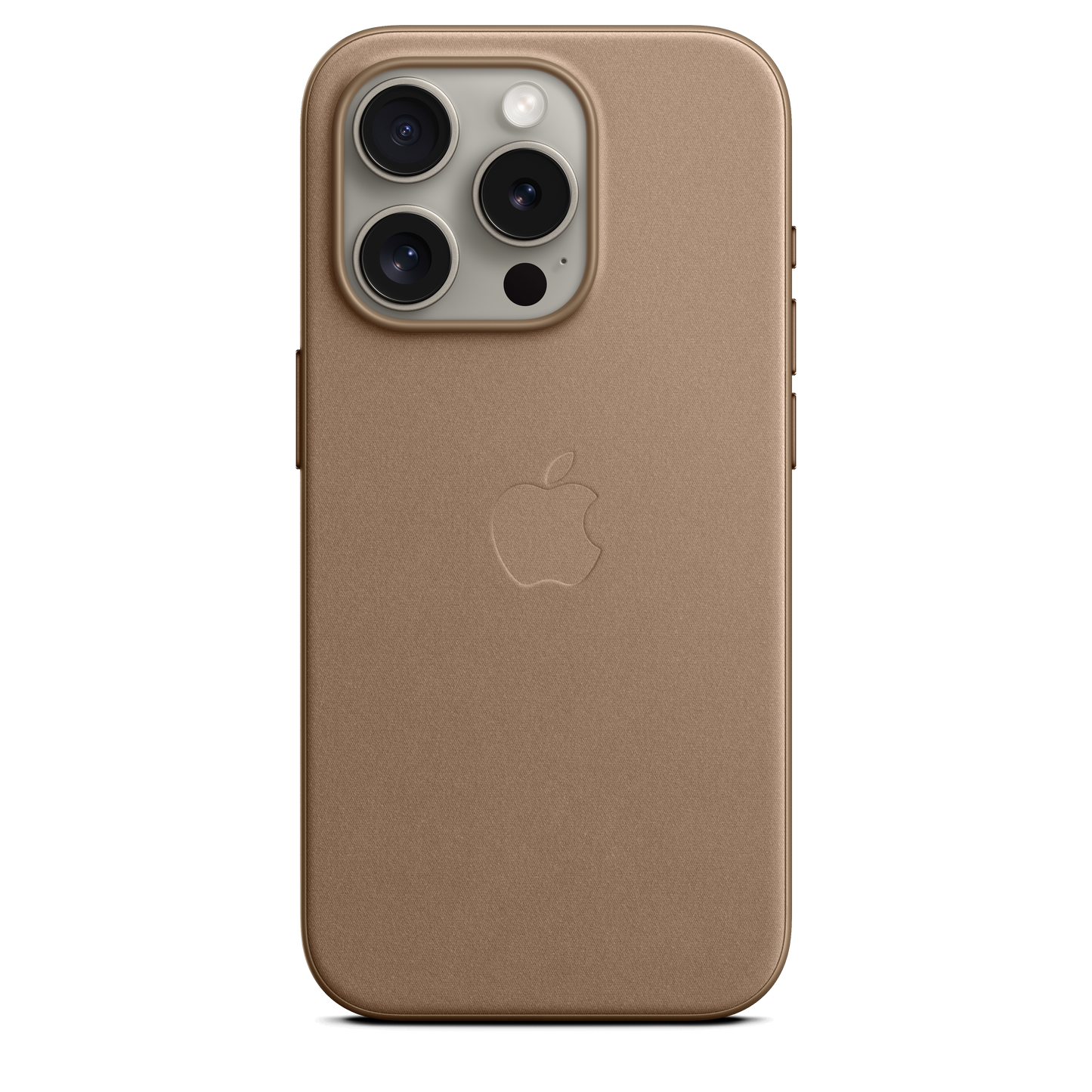 Coque en tissage fin avec MagSafe pour iPhone 15 Pro - Taupe