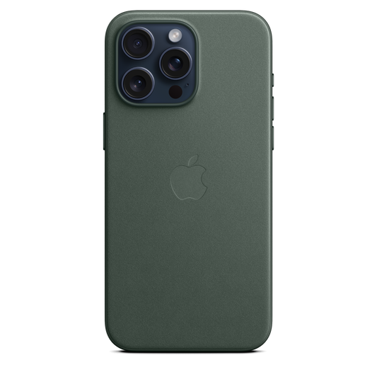 Coque en tissage fin avec MagSafe pour iPhone 15 Pro Max - Chêne vert