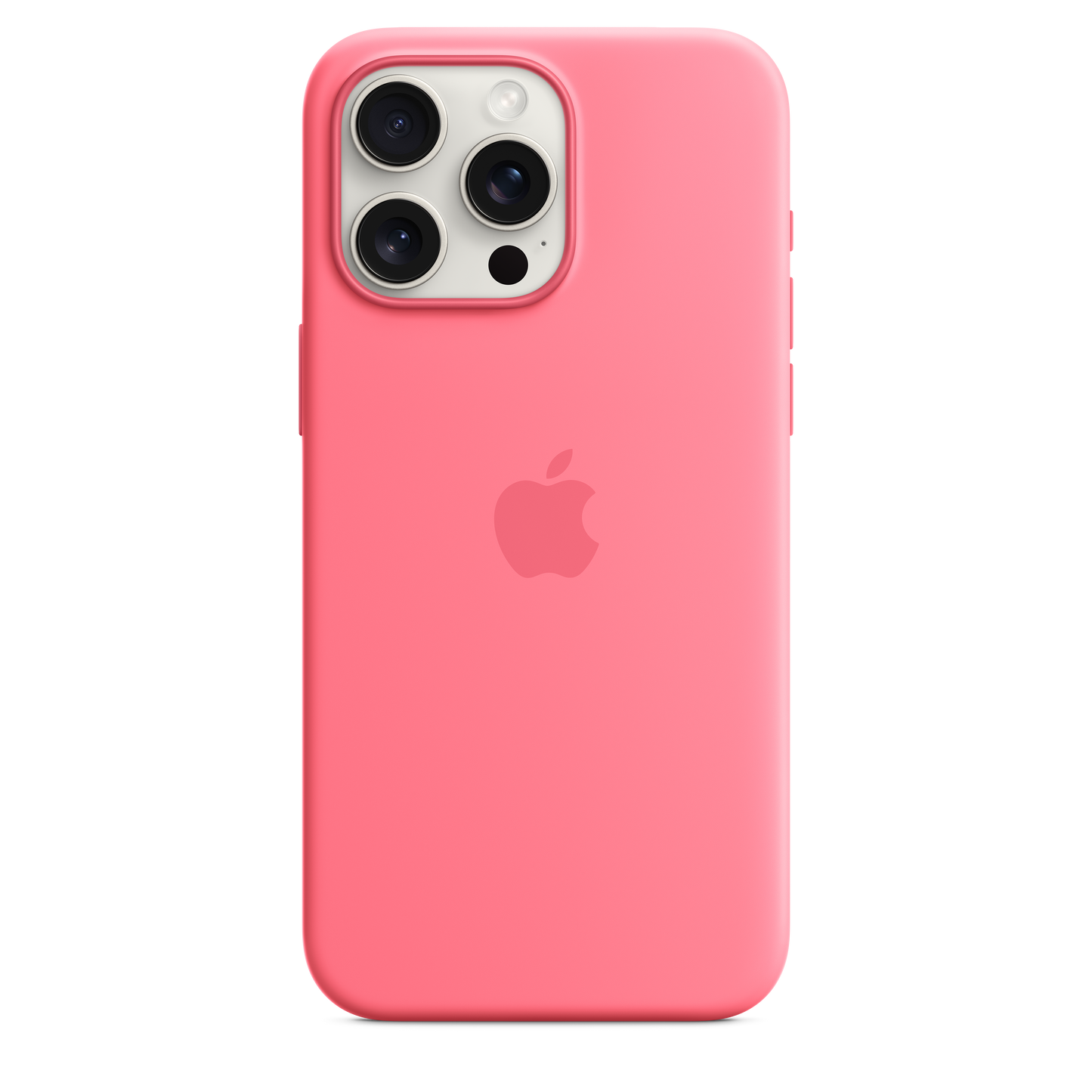 Coque en silicone avec MagSafe pour iPhone 15 Pro Max - Rose