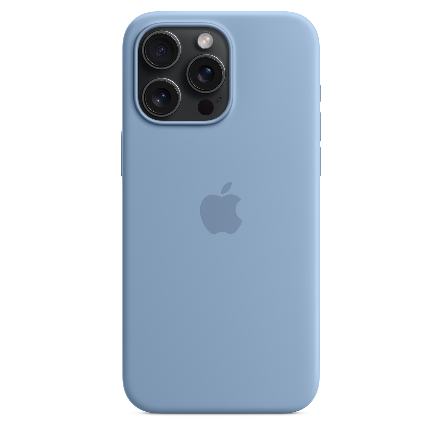 Coque en silicone avec MagSafe pour iPhone 15 Pro Max - Bleu d’hiver