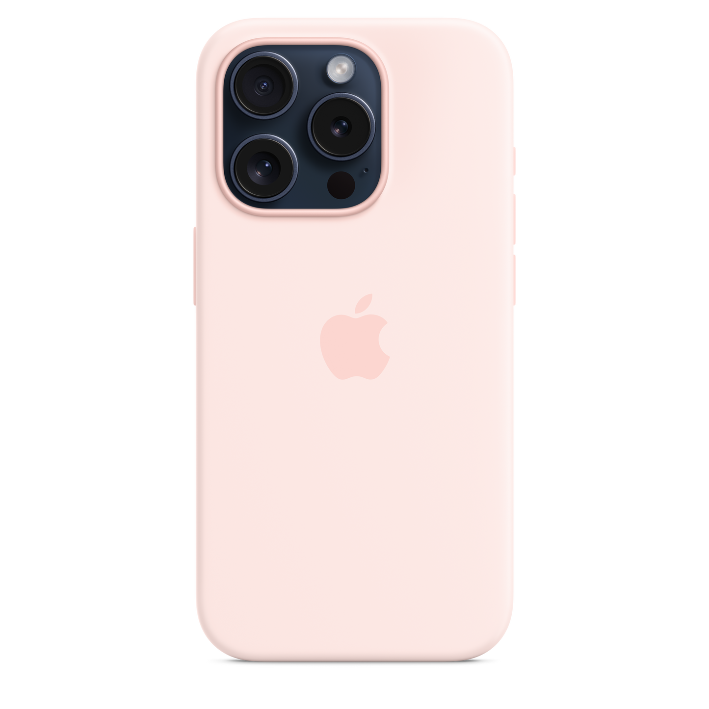 Coque en silicone avec MagSafe pour iPhone 15 Pro - Rose pâle