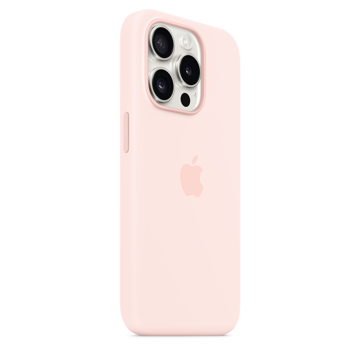 Coque en silicone avec MagSafe pour iPhone 15 Pro - Rose pâle