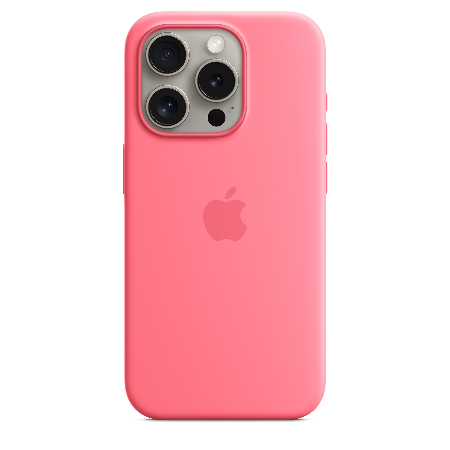 Coque en silicone avec MagSafe pour iPhone 15 Pro - Rose