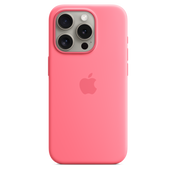 Coque en silicone avec MagSafe pour iPhone 15 Pro - Rose