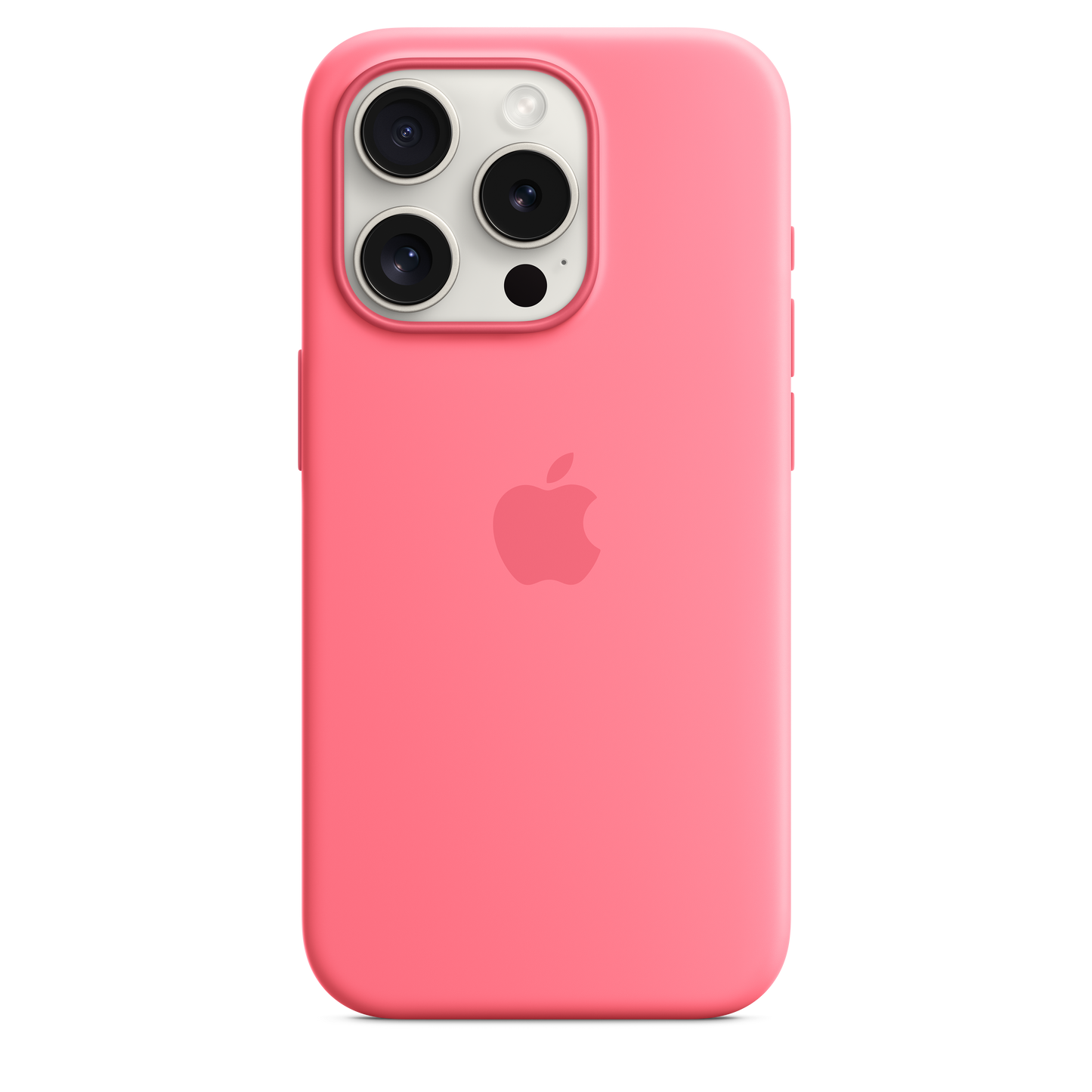 Coque en silicone avec MagSafe pour iPhone 15 Pro - Rose